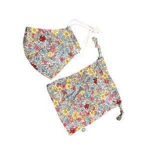 Paño de algodón 150-200gsm orgánico impreso bufanda lavable reutilizable máscaras faciales ajustables con diseño - Product Image 4