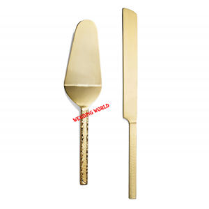 Serveur de gâteau en métal au design personnalisé couteau à gâteau fait à la main de qualité supérieure classique élégant vente en gros nouveau serveur de gâteau - Product Image 4