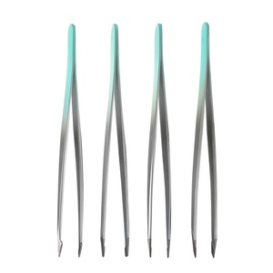 Pince à épiler à sourcils en acier inoxydable de haute qualité Design incliné mince avec bout pointu Ensemble de pinces à sourcils épaisses et légères - Product Image 6