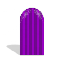 Toile de fond d'arche de fête d'Halloween, motif dessin animé effrayant, pour événements et festivals
