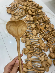 Solid Acacia Wooden <b>Spoon</b> <b>Small</b> <b>Spoon</b> Handmade Wooden <b>Spoon</b> Mini Tea Coffee Kitchen Utensils Bulk Eco Friendly Natural Set - Product Image 3