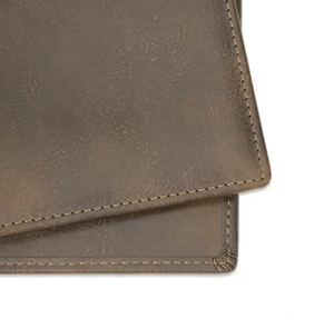 OEM 2025 High Quality Lightweight <b>Men's</b> <b>Bifold</b> <b>Wallet</b> Short Length Genuine <b>Leather</b> with Custom Logo Fold Closure Wholesale Price - Product Image 6