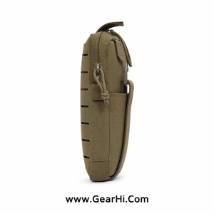 Pochette utilitaire en nylon 600D découpée au laser, étanche et robuste, fixation MOLLE horizontale, pochette administrative verticale, conception détachable à glissière - Product Image 4