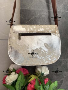 Vente chaude en cuir de vachette fourrure métallique nouveau Design sacs à main sac à provisions sacs décontractés cheveux sur fourrure sac à main en cuir - Product Image 3