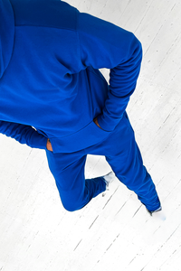 2025 hiver survêtement vêtements confortables hommes mode polaire solide pantalon décontracté survêtement costume survêtement hommes pull - Product Image 2