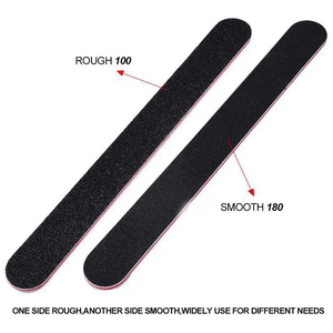 Lime à ongles professionnelle miniature en acier inoxydable, lime à ongles en émeri avec motif droit, réutilisable pour la manucure et la pédicure, outil de façonnage des ongles - Product Image 3