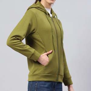 Offre Spéciale automne couleur unie hommes à manches longues fermeture éclair Hoodies avec des couleurs et des tailles personnalisées - Product Image 3