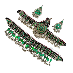 Parures de bijoux afghanes avec emballage personnalisé Professionnel fabrique et fournisseur Parure de bijoux afghan pour femmes disponible à la vente - Product Image 3