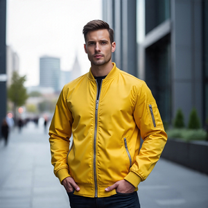 Chaqueta de bombardero Hombres OEM Logotipo personalizado Hombres Chaquetas de satén Chaqueta de bombardero personalizada Hombres Varsity con forro grueso Moda de invierno - Product Image 2