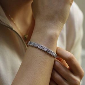 925 Sterling <b>Silver</b> Fusion Stone <b>Bracelet</b> Elegant Oval Model Crystal <b>Bangle</b> - Product Image 1