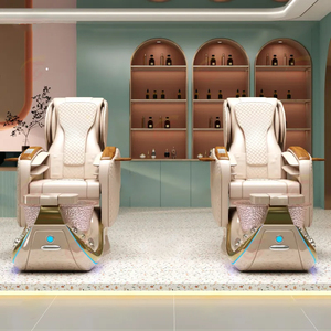 Silla de spa de pedicura de lujo con reposapiés de masaje Sillas de pedicura cómodas para salón de uñas Equipo de spa de manicura - Product Image 6