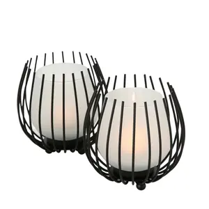 Bougeoir en métal doré moderne pour intérieurs élégants, logo gravé pour Noël, fabriqué par Zahid Exports en Inde - Product Image 6