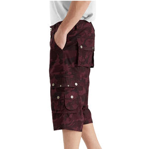 Pantalones cortos Cargo de algodón de alta calidad para hombre, nuevos pantalones cortos informales con cordón de Fitness con bolsillo suelto, patrón sólido - Product Image 6