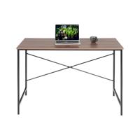 Table à manger pliante Well Home Tasman en bois de noyer noir 120x60x75cm