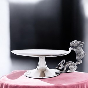 Support à gâteau en aluminium doré de qualité supérieure fini noir élégant pour l'hôtel et les fruits de mariage et le service de gâteaux - Product Image 4