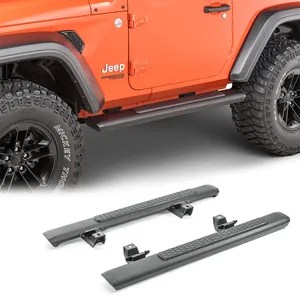 Lari aluminium papan Nerf bar langkah samping untuk Jeep Wrangler JL 2/4 pintu