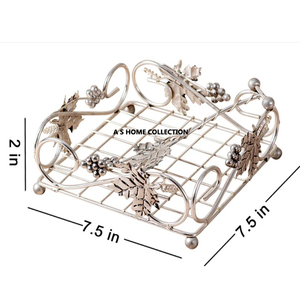 Porte-serviettes et mouchoirs décoratifs de couleur dorée au design élégant pour la décoration de table - Product Image 5