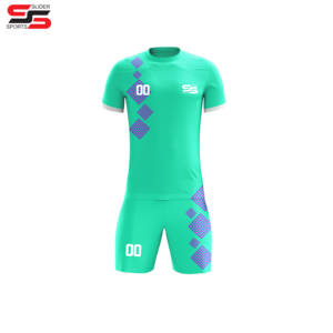 Ensemble complet d'uniformes de football Maillot respirant de football à manches courtes Combinaison de sport Entraînement Promotions de septembre - Product Image 1