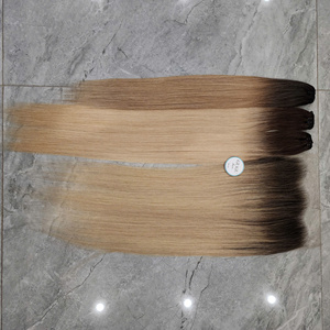 Blonde Ombre Bone Straight Bundle et Lace 100% cheveux vietnamiens bruts perruques vietnam pour les femmes - Product Image 1