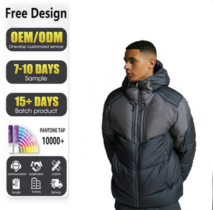 Chaqueta de Plumón para Hombre, Diseño Nuevo, Logotipo Personalizado, Ligera, Cálida, de Plumas de Pato, Nailon, Tela Premium de Invierno - Product Image 6