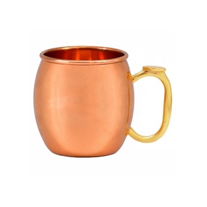 Fabricante proveedor de 100% alimentos seguros y cobre puro martillado Moscú mula taza sublimación cobre mango tazas de cerveza al por mayor - Product Image 1
