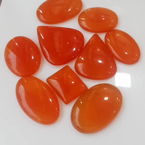 Bijoux pour femmes de qualité AAA, dernières tendances en ligne, avec pierre précieuse naturelle de cornaline de qualité, cabochon lisse en forme de poire, pierres précieuses - Product Image 3