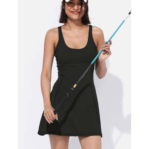 Jupe courte de Sport deux pièces pour femmes, vêtements de Yoga, Fitness, sensation de couleur chair, respirant, doublure de sécurité, Tennis, Golf avec poche - Product Image 3