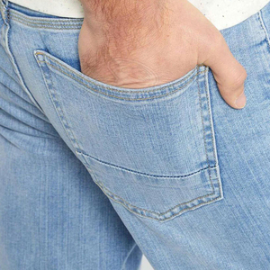 Men <b>Jeans</b> High Quality Designer Casual Pants De Cotton Made Casual <b>Jean</b> Pants Light Blue Dye Men Denim <b>Jeans</b> Men Denim Pants - Product Image 4