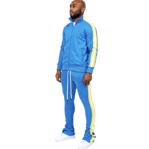 OEM Custom Casual Men's Winter Track Suit Sweatsuit Solid <b>Full</b> <b>Zip</b> <b>up</b> <b>Hoodie</b> and Jogger 2 Pieces Set Plus Size 100% Cotton - Product Image 1