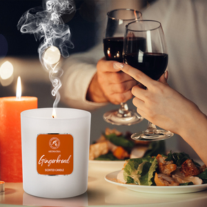 Vela Aromática de Jengibre en Frasco de Vidrio, Regalo de Navidad, Aromaterapia Premium, Vela Festiva - Product Image 6