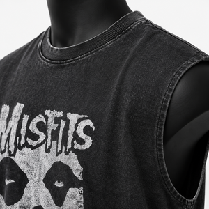 <b>Men</b> Running Tank Top Sleeveless Washed Graphic Print Quick Dry Breathable Workout <b>Singlet</b> Shirt - Product Image 6