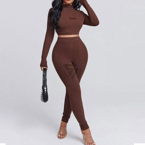 Conjunto de Yoga para Mujer de Primera Calidad, Último Diseño, 2 Piezas, Spandex/Poliéster, Secado Rápido, Transpirable, Ecológico, Venta al Por Mayor, Personalizado - Product Image 4