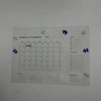 Tableau blanc magnétique pliable et durable StaticPaper Model-10 pour planificateur mensuel effaçable à sec, fixation par électrostatique