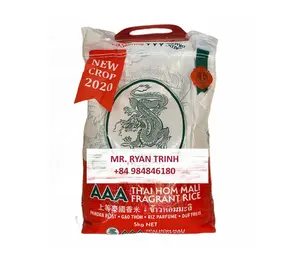 DRAGON HOM MALI RICE Fragante arroz blanco de grano largo 5% roto para venta al por mayor o al por menor marca personalizada embalaje arroz jazmín