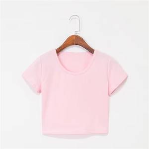 Venta al por mayor para niños de alta calidad niños camiseta niñas manga corta niñas niños camisas verano algodón camiseta personalizar estampado ropa - Product Image 1
