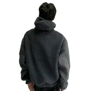 2025 nuevo diseñador nuevo estilo de moda personalizado Ninja Sudadera con capucha ultra suave cálido invierno Sherpa Sudadera con capucha hombres algodón polar Sudadera con capucha tendencia - Product Image 4