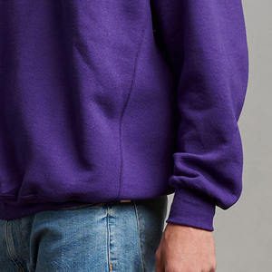 Logo personnalisé hommes sweats surdimensionnés thermique tissu uni sweats avec motif imprimé pour vêtements d'hiver prix - Product Image 4