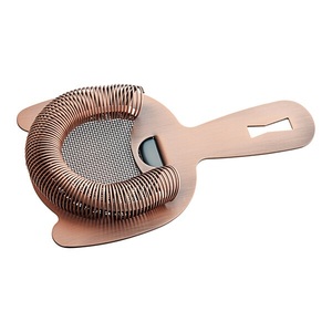 Colador de Cócteles Hawthorne con Acabado de Cobre Premium, Malla de Doble Resorte, Vertido Suave, Herramienta Profesional de Barra de Precisión - Product Image 1