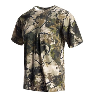 Wholesale Men's <b>Thermal</b> Short Sleeve Compression Athletic Base Layer <b>Top</b> Camo Lightweight Winter Hunting Gear T Shirt - Product Image 2