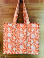 Sacs fourre-tout vintage pour femmes en coton pur 100% fabriqués à la main en Inde par Pinkcityhandloom, avec fermeture éclair, imprimés à la main, pour l'été, le printemps et l'hiver