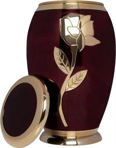 Urna de metal de color que honra silenciosamente la duradera calidad del metal que refleja la permanencia de los recuerdos queridos - Product Image 4