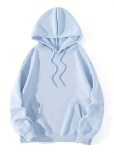 Service OEM pour les hommes de haute qualité 100% coton mélangé Basics sweat à capuche en polaire Logo personnalisé Design hiver sweat à capuche teint en plaine - Product Image 6