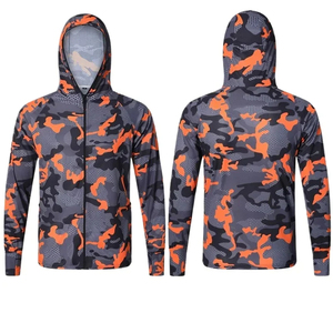 Vente en gros OEM Custom Unisex Camo Hoodies Camouflage Fishing Hoodie Hunting Pattern Quick Dry Breathable Fishing Hoodies - Product Image 1