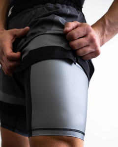 Pantalones cortos de lucha para hombres Deportes profesionales Llamativo Sparring Cage Fighting Training Gym Fitness Athletic Pantalones cortos de malla transpirable - Product Image 3