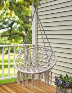 Best Choice Home Decor Handmade Macrame Patio <b>Swings</b> Hanging Chair Outdoor Indoor Living Room Decor OEM Design Variety of Colors - Product Image 4