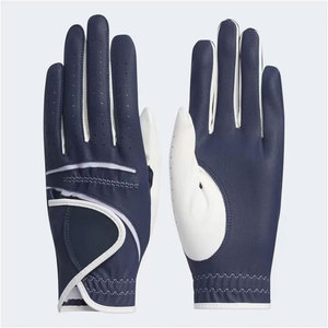 Gants de golf Design 2026 en cuir Cabretta, vente en gros à bas prix, adhérence stable, pour droitiers et gauchers, design en cuir PU PVC - Product Image 1