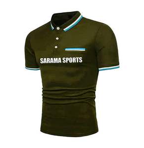 Polo informal de estilo sólido para hombre, camiseta transpirable de tela suave, camisetas de golf de manga corta, polo con estampado personalizado - Product Image 2