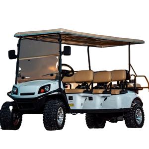 Carritos de golf duraderos de calidad resort, de 2, 4, 6 y 8 plazas, con accionamiento eléctrico silencioso, asientos premium, chasis resistente y de alta resistencia, económicos. - Product Image 2