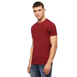 T-shirts pour hommes 100% coton de haute qualité avec broderie de logo personnalisé à manches courtes Impression numérique douce et personnalisable - Product Image 4