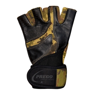 Camo Leather Gym Gloves <b>Half</b> Finger Weightlifting Gloves with Wrist Support Breathable Anti <b>Slip</b> Fitness Gloves - Product Image 1